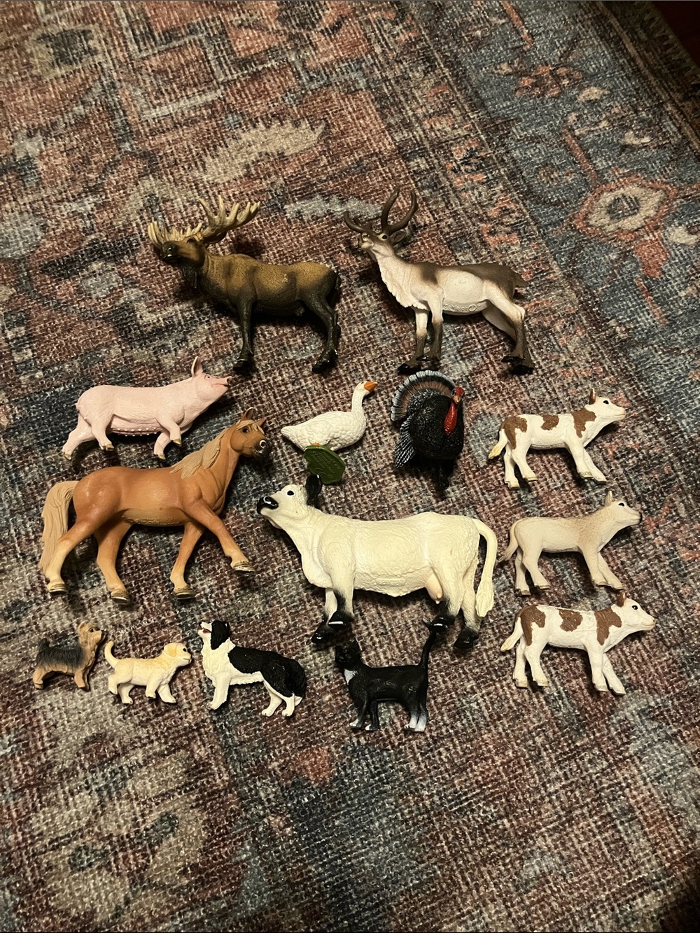 Set of 14 Assorted Kids Schleich Farm Animals